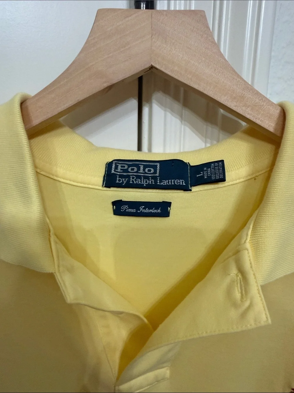 Ralph Lauren Light Yellow Polo Shirt